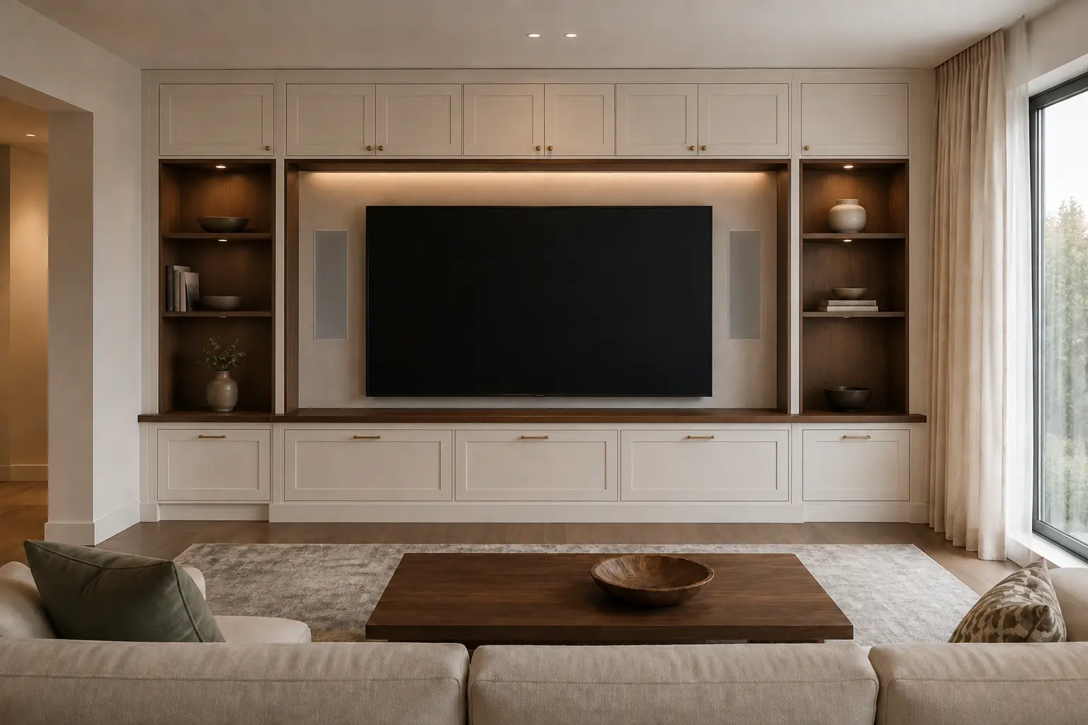 Integrated Media Wall — illustrative design