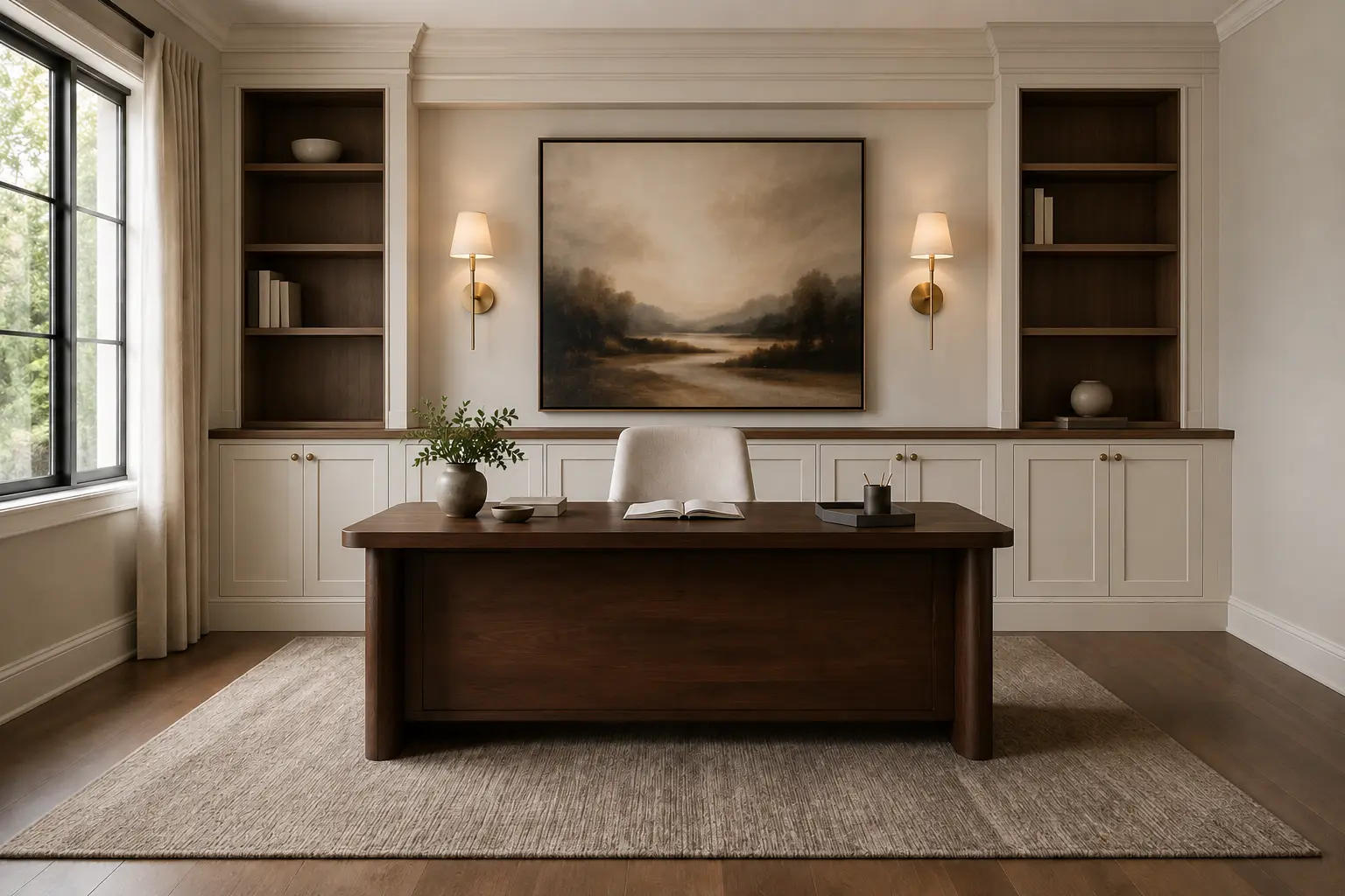 Study Credenza Wall — illustrative design