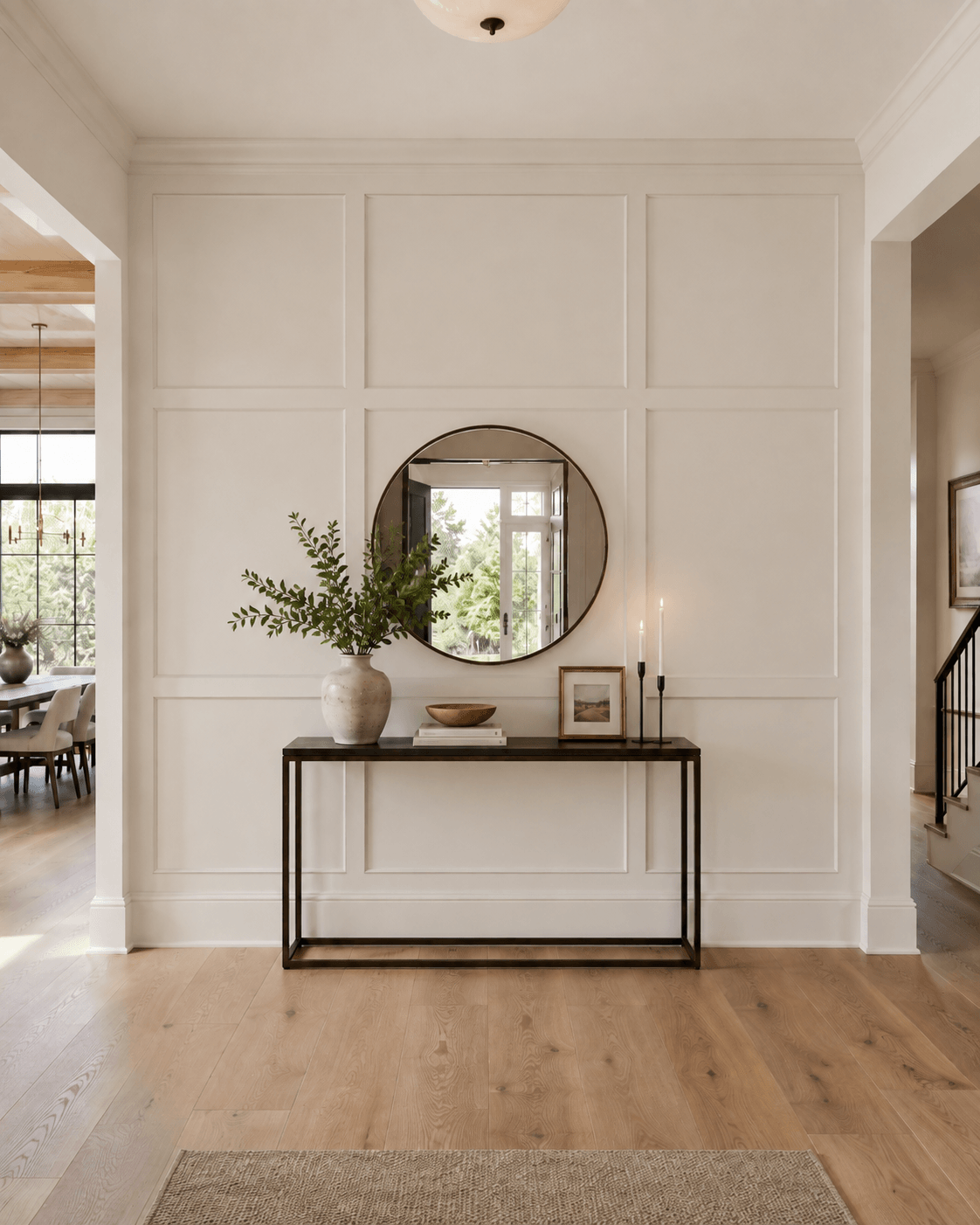 Full-height square panel moulding — illustrative design