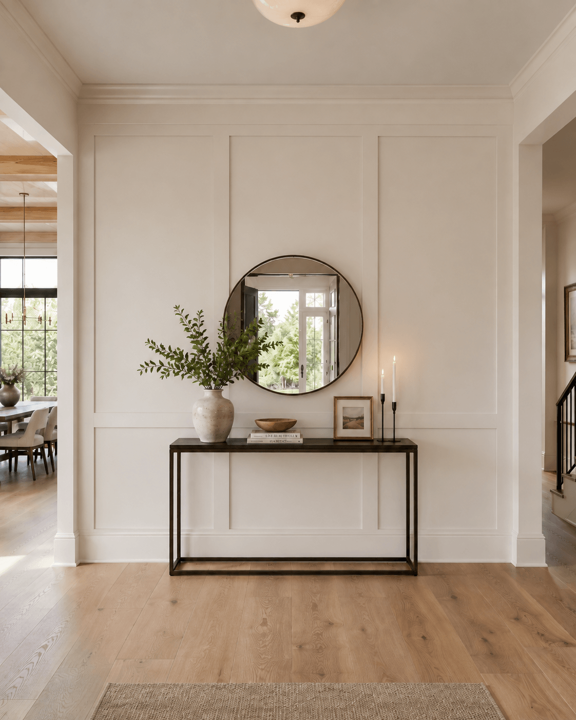 Traditional raised-panel wainscot — illustrative design