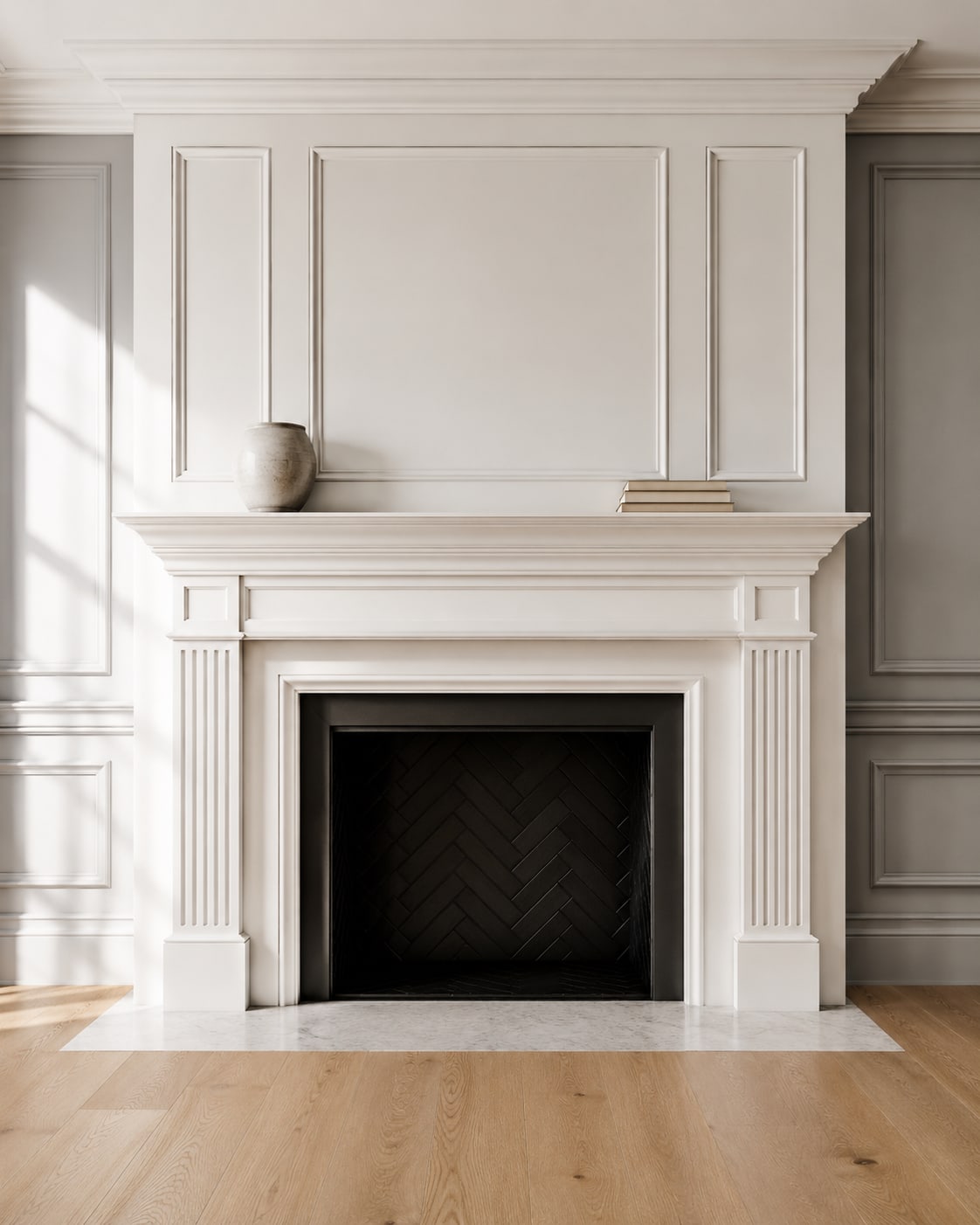 Fireplace wall