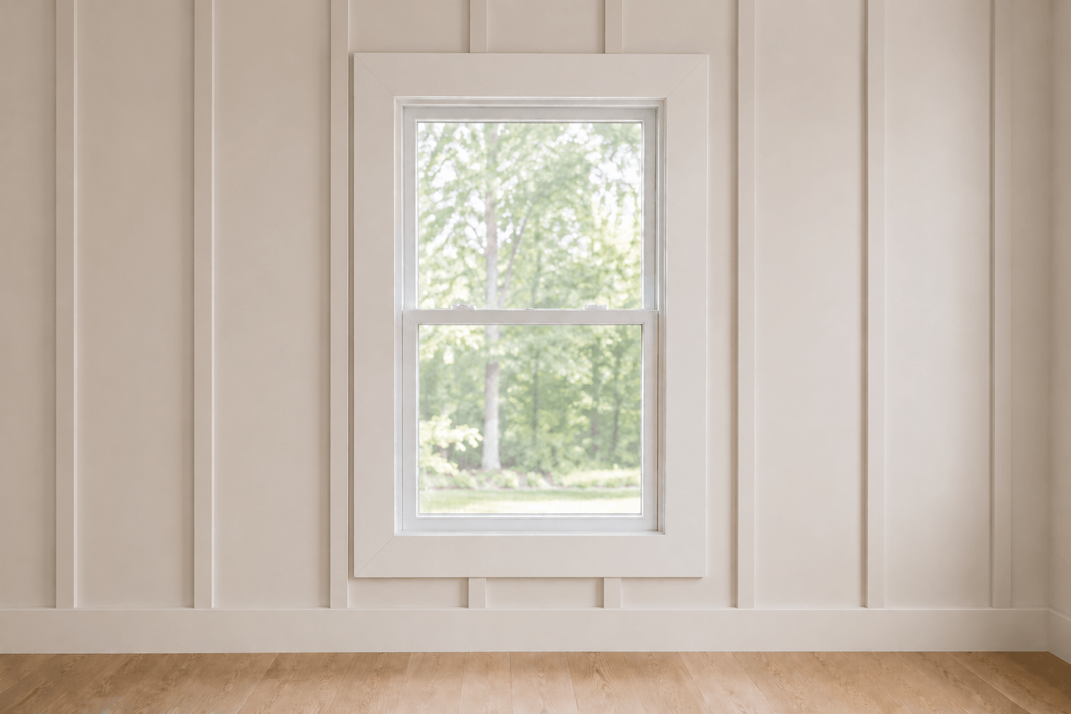 Wall-panel-integrated casing — illustrative design