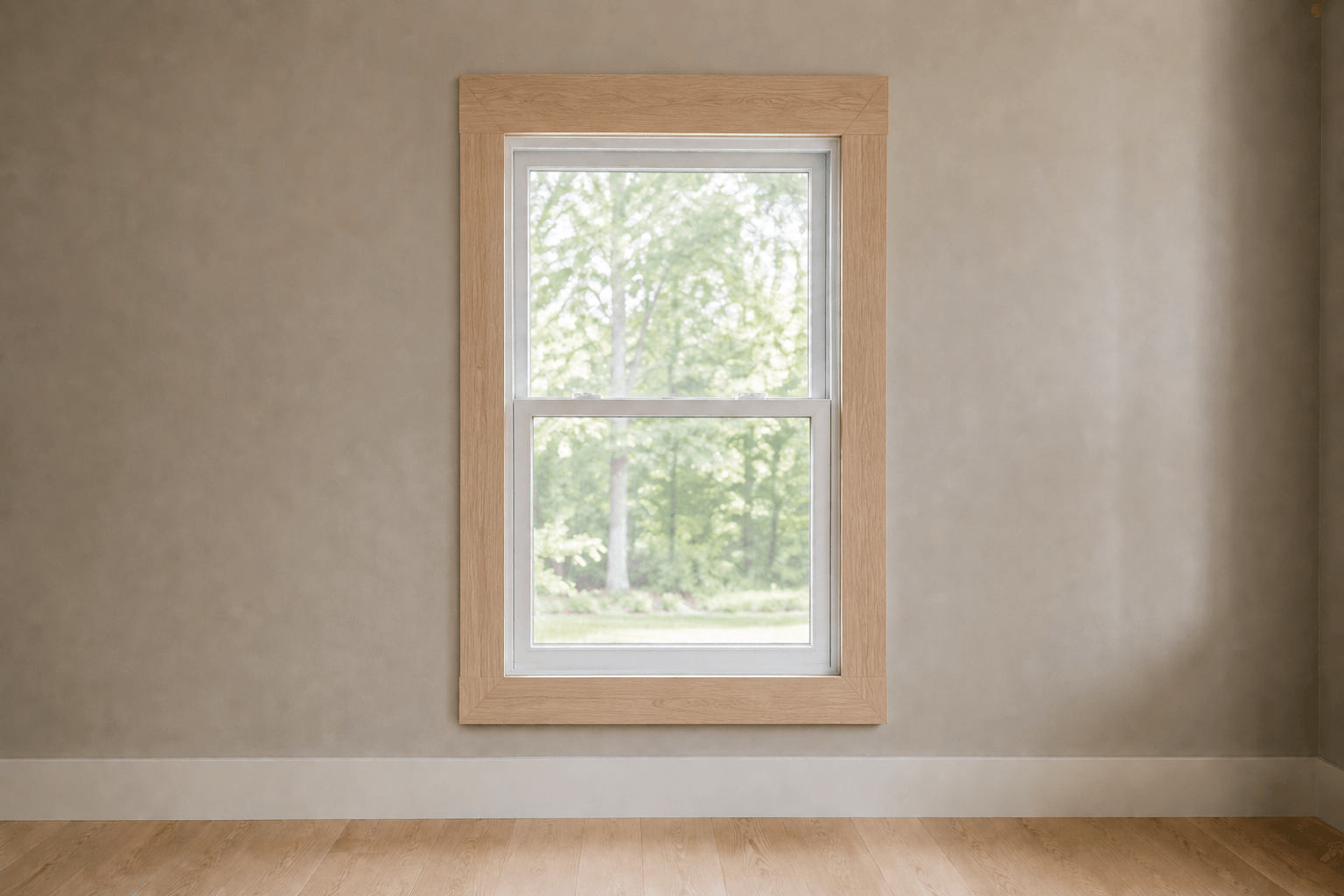 1x4 square window casing — illustrative design