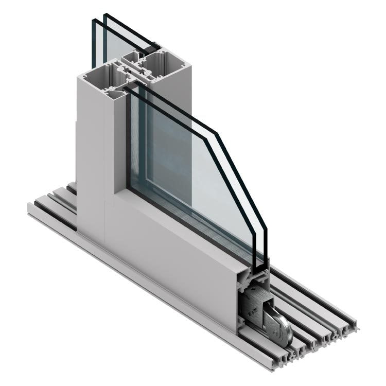Western Window Systems Series 7600 Multi-Slide Door detail
