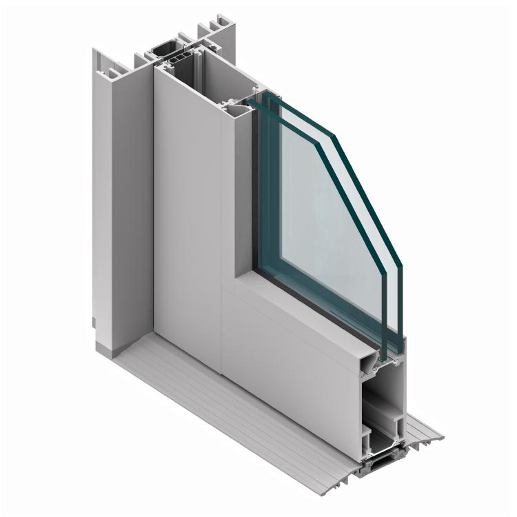 Western Window Systems Series 7980 Pivot Door detail