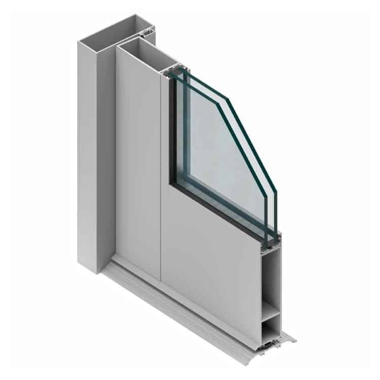 Western Window Systems Series 980 Pivot Door detail