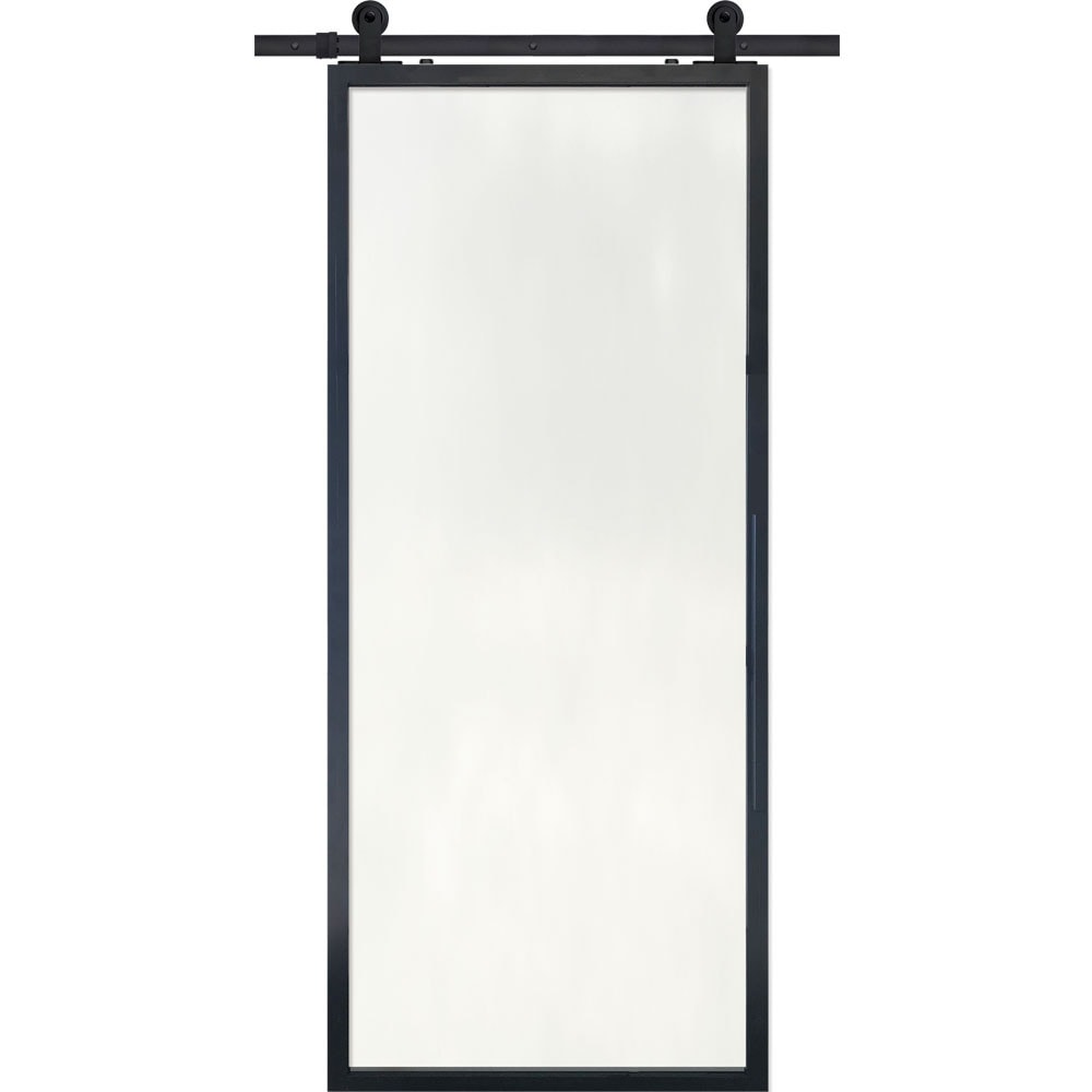 BarnCraft | 1 Lite Contemporary Metal Door | 7' Tall - BD3070LT1