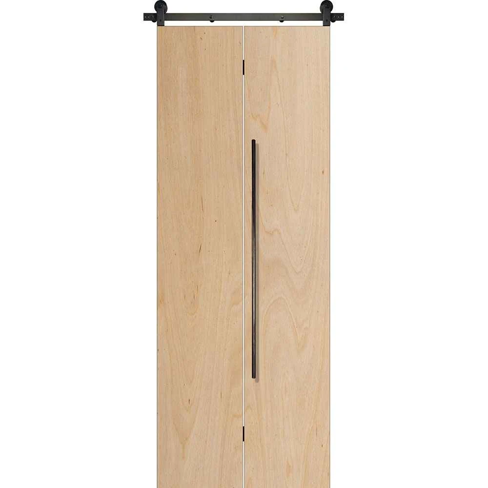 BarnCraft | Flush Contemporary Birch Bifold Pair | - BDMFL1668-BF