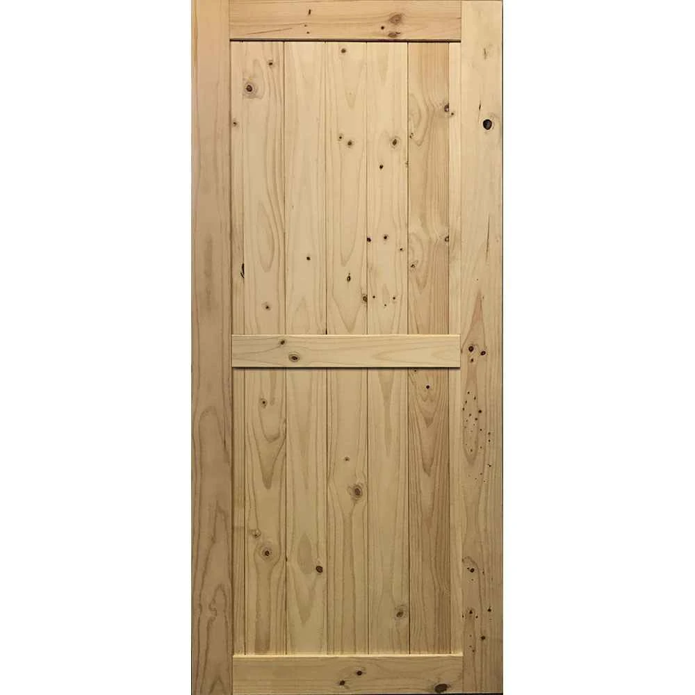 Barncraft | 1 Panel / 2 Panel Pine Barn Door | 8' Tall - BDPN1P3080