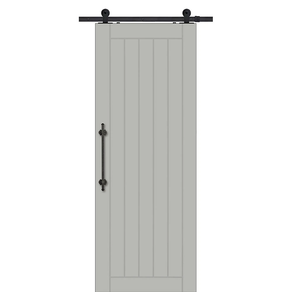 BarnCraft | 1 Panel Plank MDF Sliding Door | - BDMDF28681PNPL