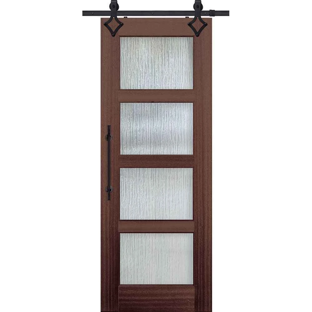 BarnCraft | 4 Lite Continental TDL Door | 8' Tall - DD82614LTU