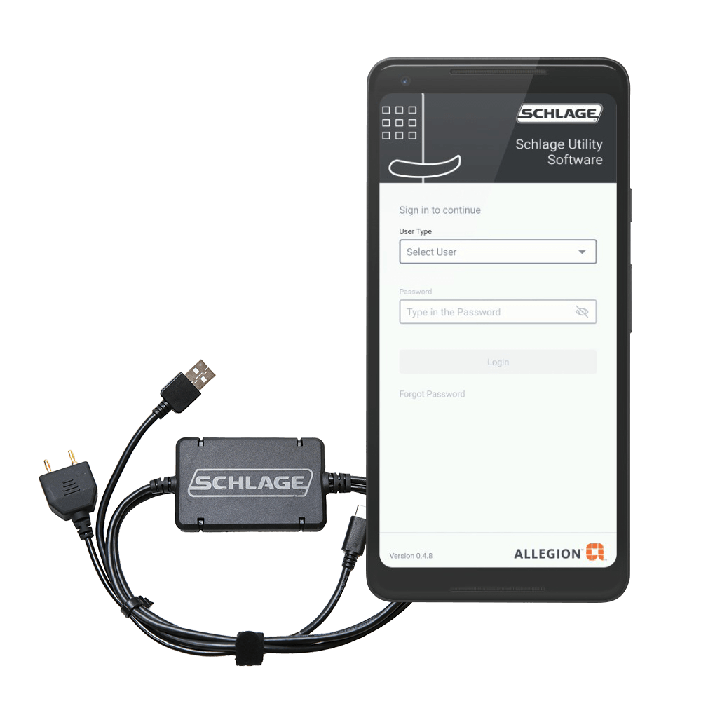 Schlage Schlage Utility Software (SUS) for Device Commissioning — manufacturer family view
