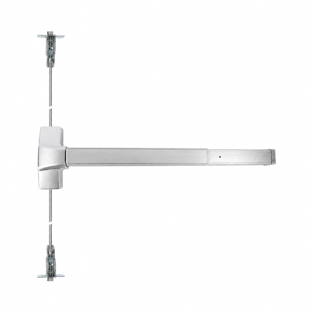 Pamex E9000 Series Latch Retraction Concealed Vertical Rod in Satin Stainless Steel