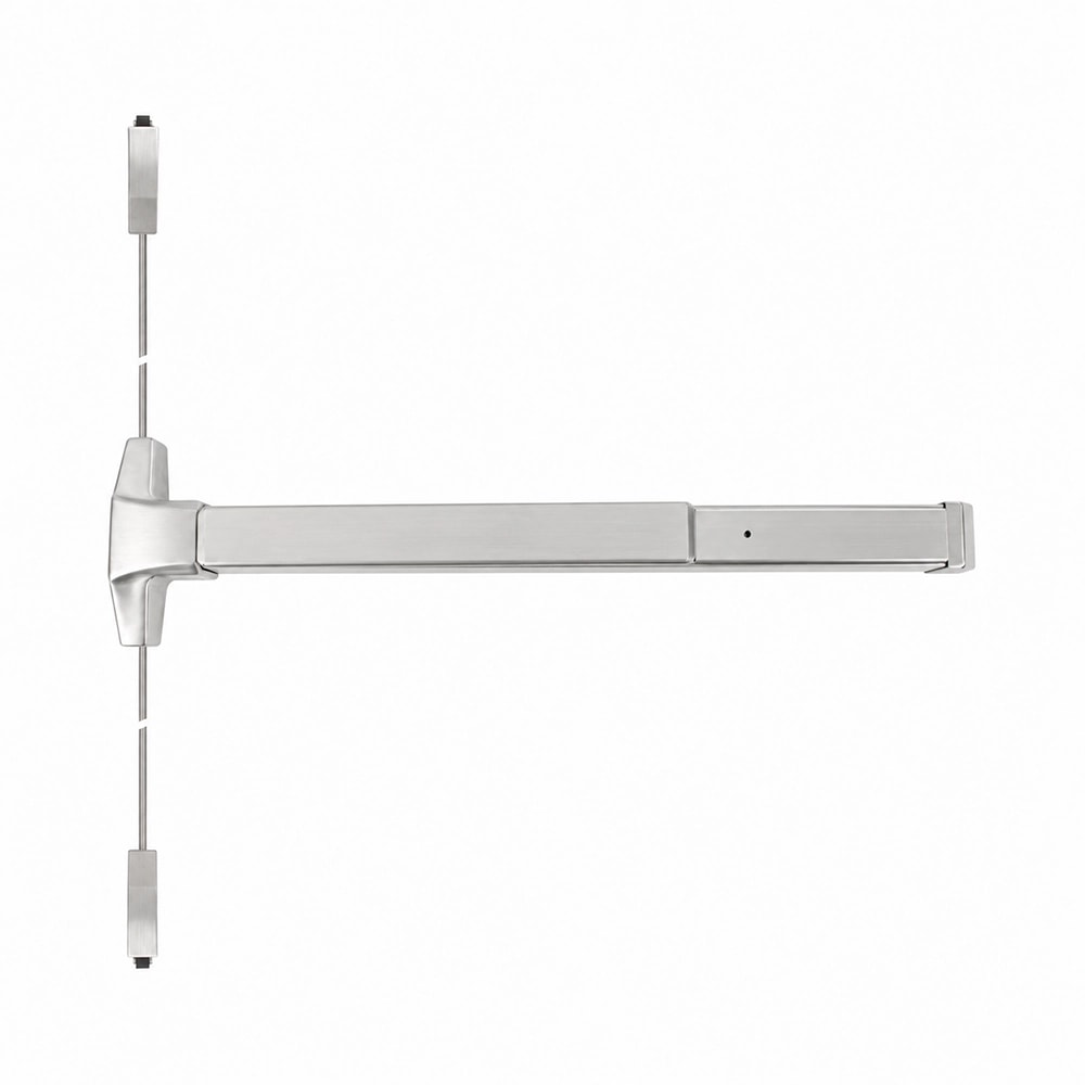 Pamex E9100 Series Latch Retraction Vertical Rod in Satin Stainless Steel