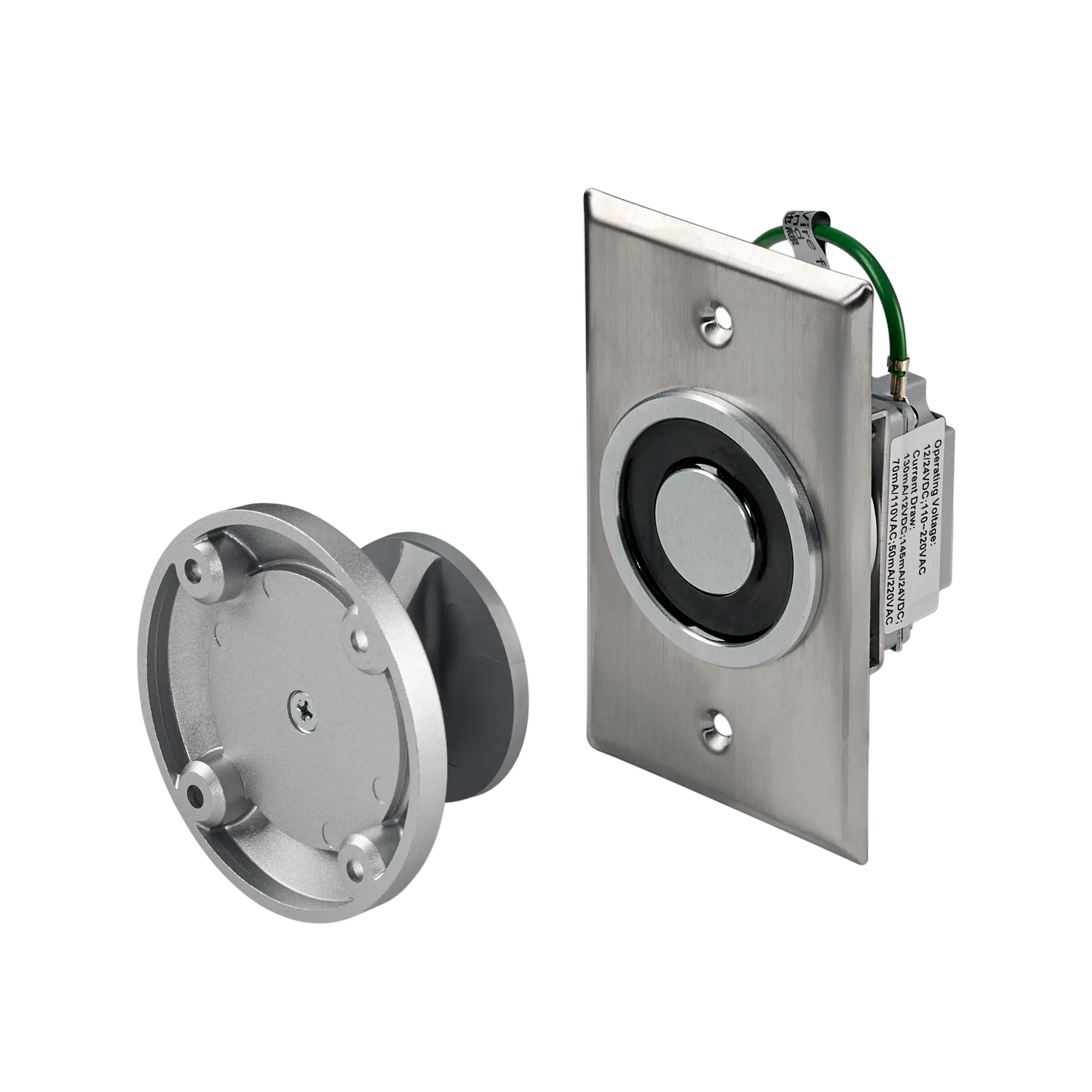 Pamex 970 Series, Magnetic Door Holder - Recess Mounted in Stainless Steel