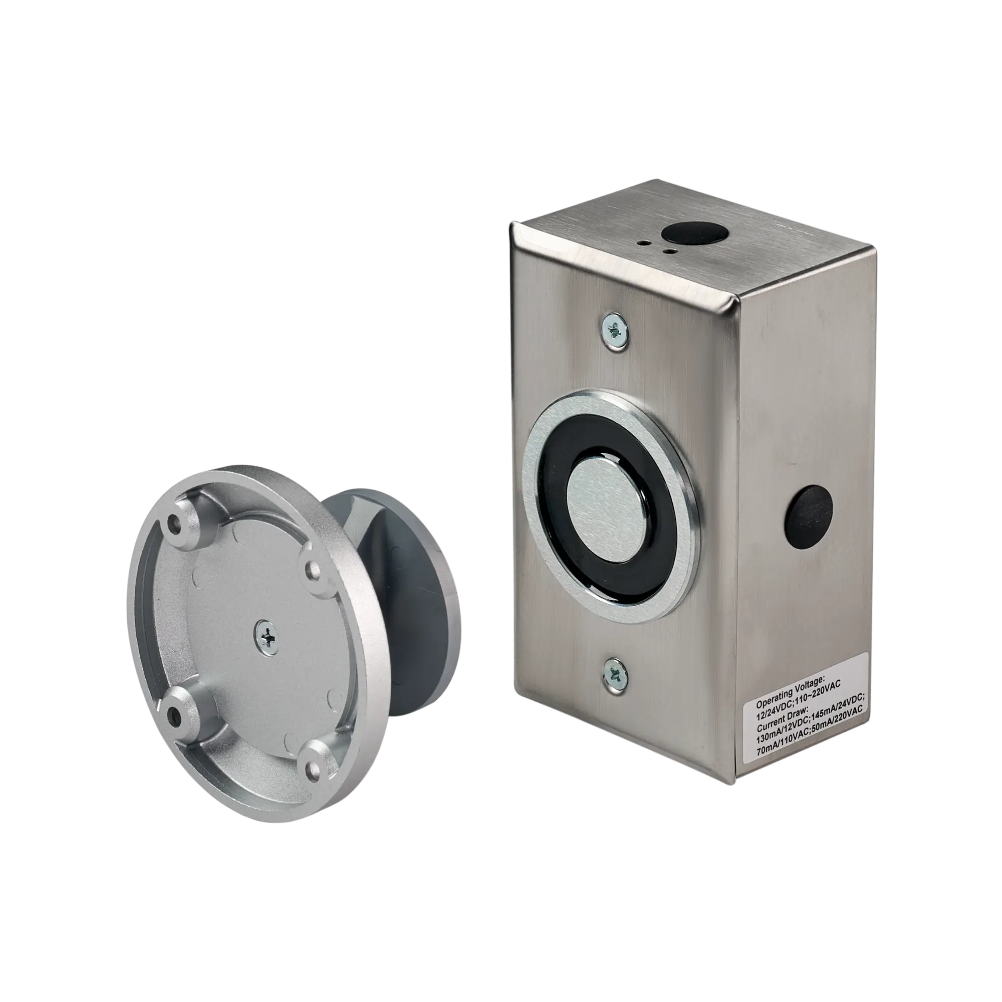 Pamex 970 Series, Magnetic Door Holder - Surface Mounted in Stainless Steel