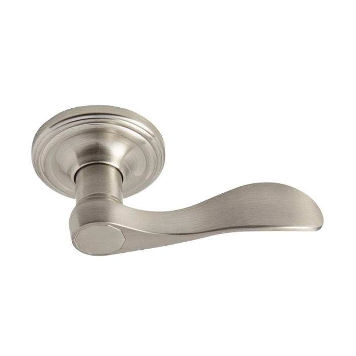 Lombard Lever in Satin Nickel