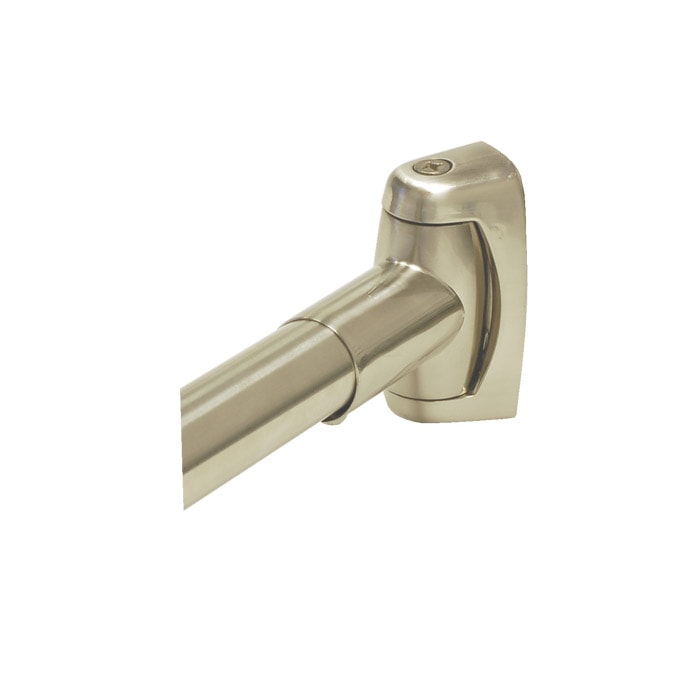 Curved Shower Rods in Satin Nickel