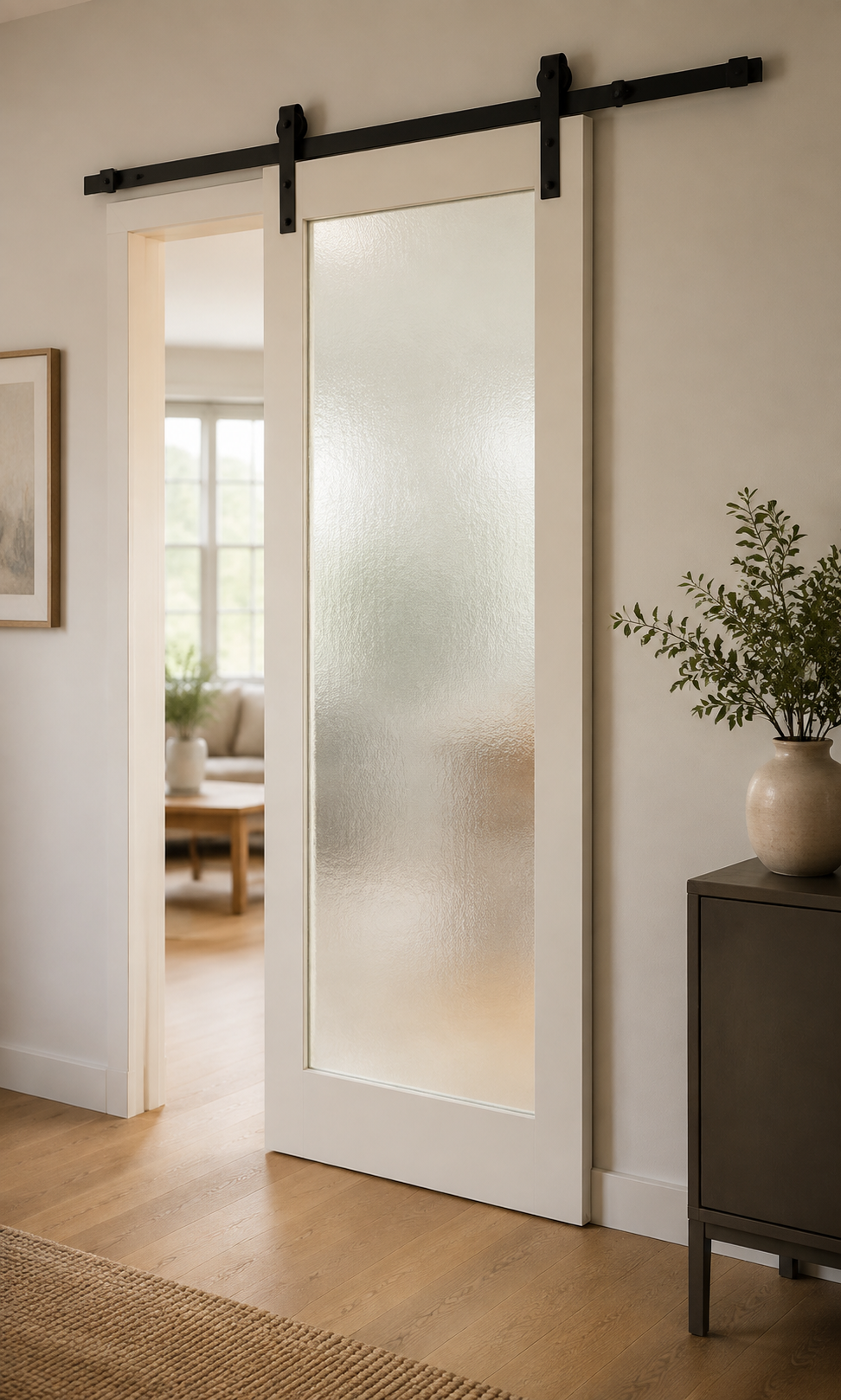 GLS 1LT Frosted 2880 installed — photorealistic product image
