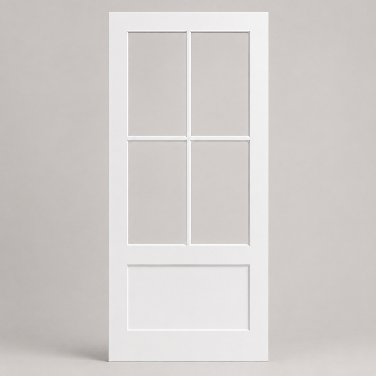 2880 4LT 1PNL clear studio front — photorealistic product image