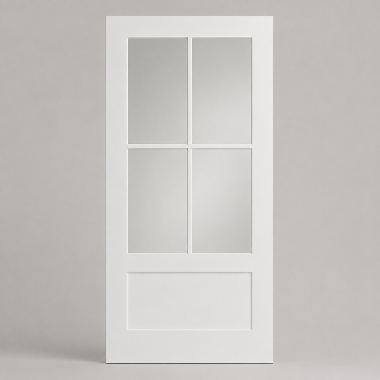 3080 4LT 1PNL clear studio front — photorealistic product image