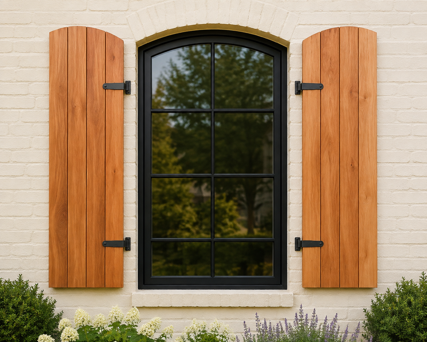 SHT 18X72 EB Arch installed — photorealistic product image