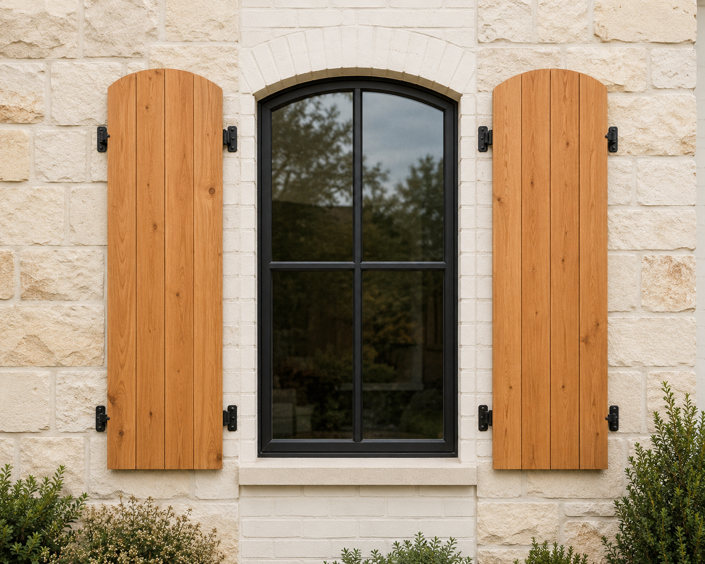 SHT 18X84 EB Arch installed — photorealistic product image