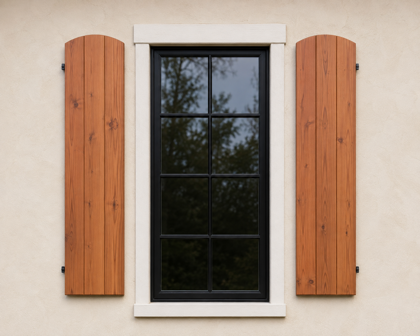 SHT 24X42 EB Arch installed — photorealistic product image