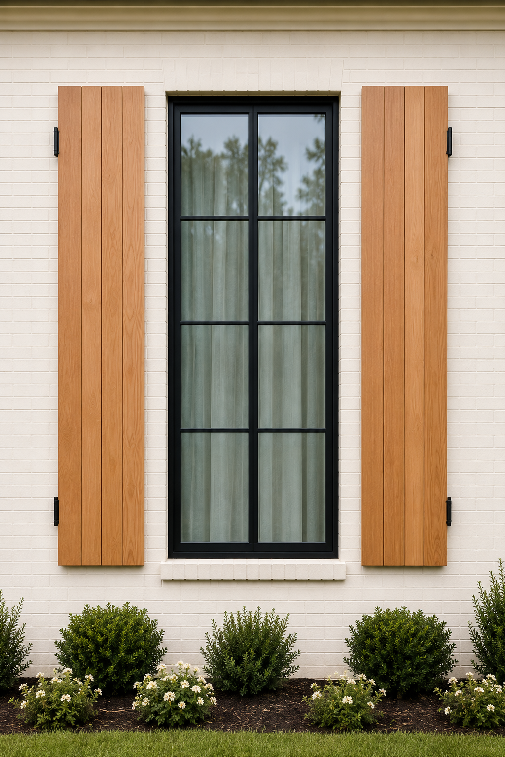 SHT 24X72 Louvered installed — photorealistic product image