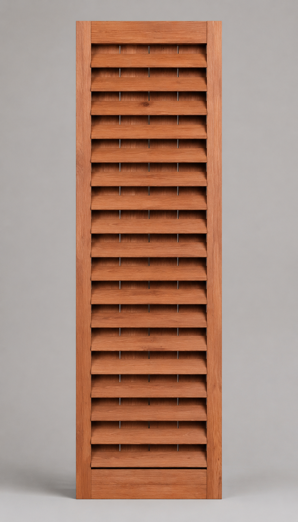 SHT 24X72 Louvered studio — photorealistic product image